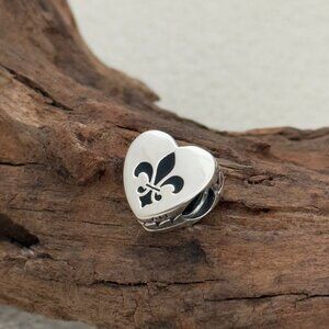 Pandora New Orleans Exclusive Heart Bead S925 Silver Charm